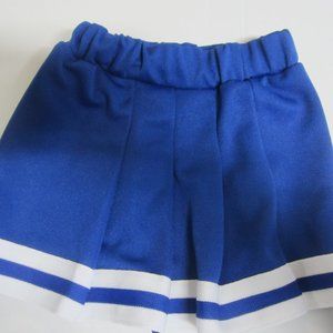 Royal blue & white cheerleader skirt pleated 4T